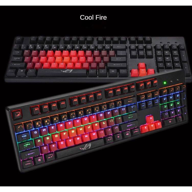 Keycap Keyboard Mekanikal 37 Tombol Bahan Pbt Desain Ergonomis