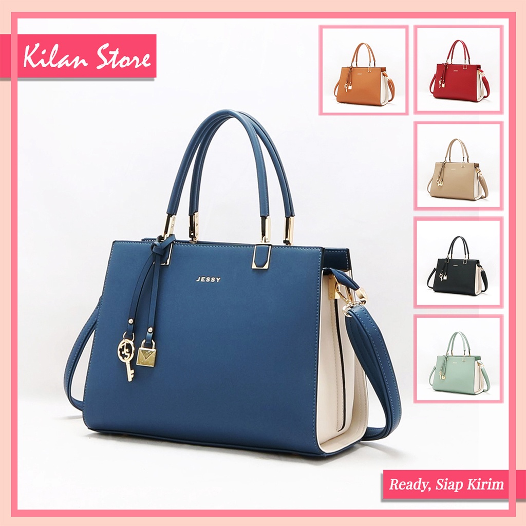 Tas Wanita Humaira Bags 7282 - Jessy Hand Bag Fashion Import Terbaru Ukuran Besar Bisa Selempang
