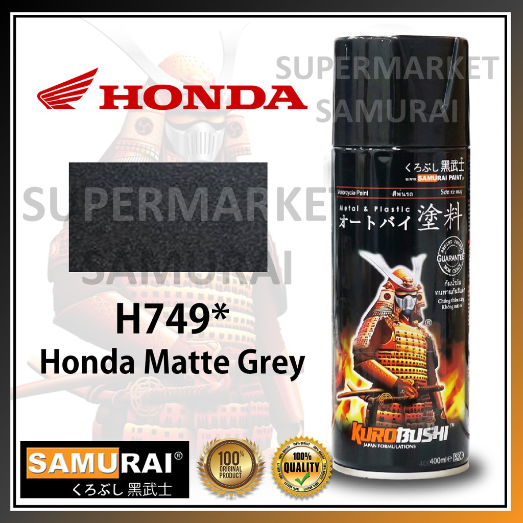Samurai Paint H749* Warna Honda Matte Grey Cat Pilox HONDA