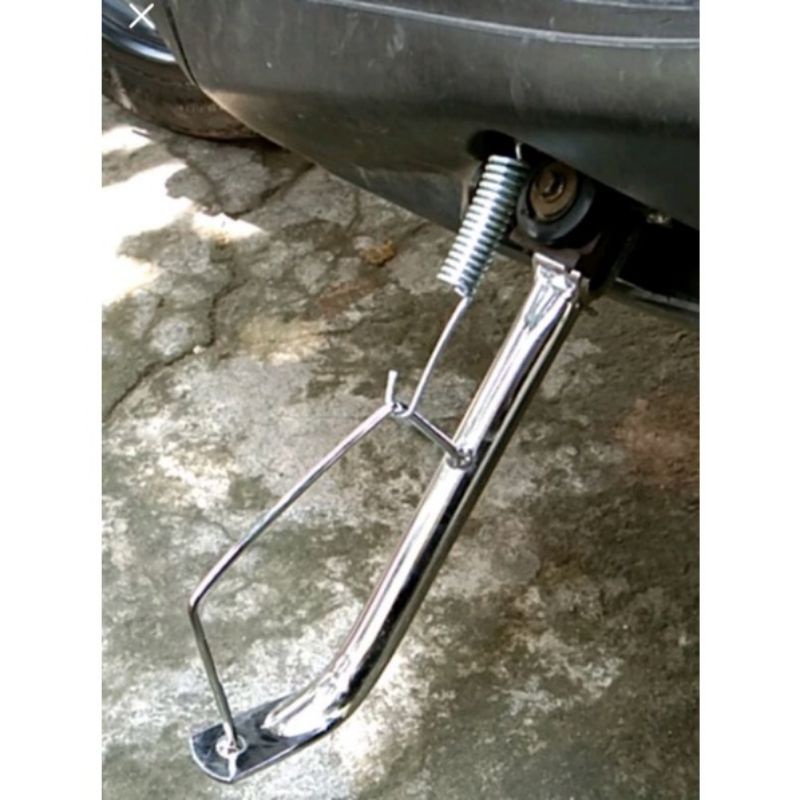 Standar Cagak Samping Crome Ring 17 +Per Standar 1 satu Honda Yamaha Honda Beat Scoopy Vario new Mio Fino Xeon GT-3