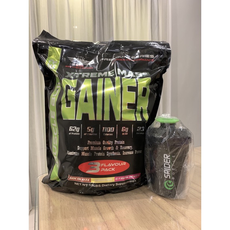 BXN Xtreme Mass Gainer 15lbs 15 lbs 15lb 15 lb Evomass ON Serious Mass Dymatize Supermass Super Mass