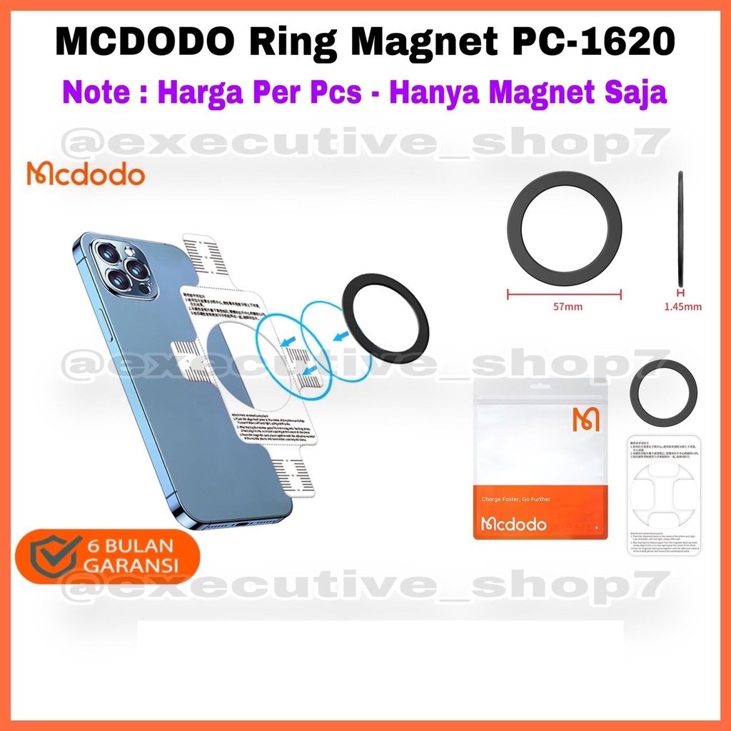 MCDODO Ring Magnet PC-1620 Note : Harga Per Pcs - Hanya Magnet Saja