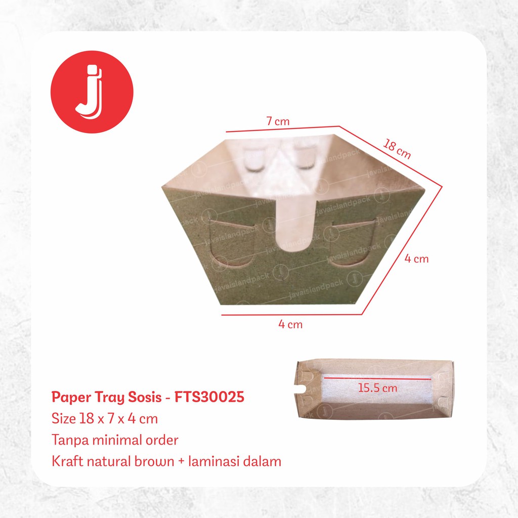 Paper Tray Sosis - FTS30025