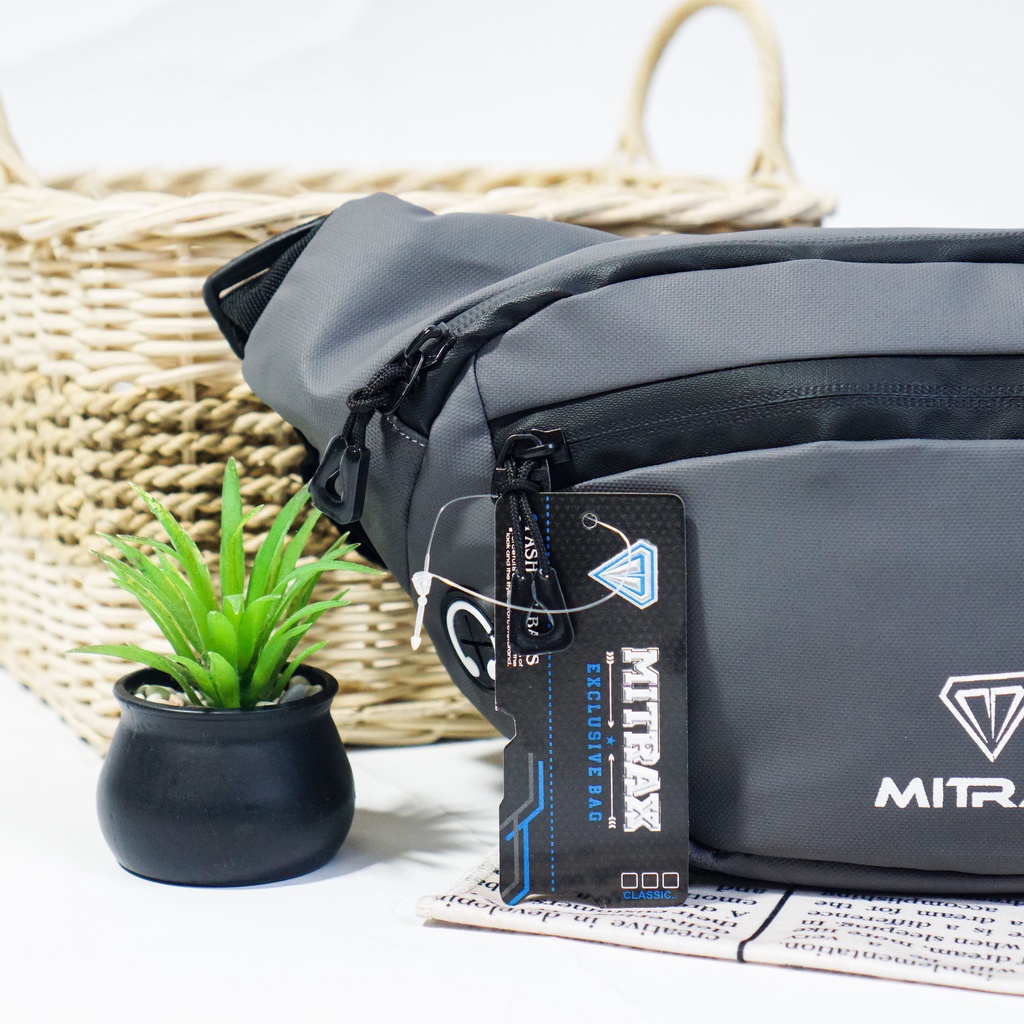 Waist Bag Mitrax Kaerus Bahan Bimo Anti Cipratan Air! Tas Pinggang Pria dan Wanita!