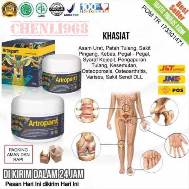Artropant cream memperbaiki sendi mengembalikan tulang rawan yg rusak