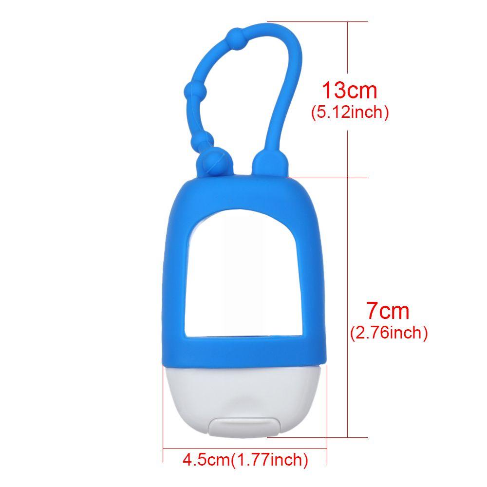 Top Hand Sanitizer Travel Botol Isi Ulang Sub-Botol Silikon Gantungan Kunci Holder