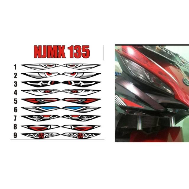 Stiker Lampu Senja New Jupiter Mx Shopee Indonesia