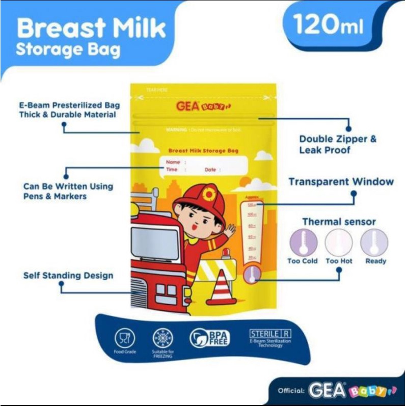 Gea Milk Bag 120ml Profesi Edition