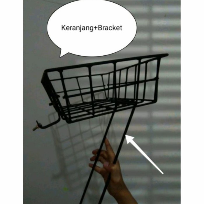 Aksesoris Sepeda - Keranjang Rak Depan Frontrak Sepeda Universal Lipat Federal Mtb Fixie - Hitam