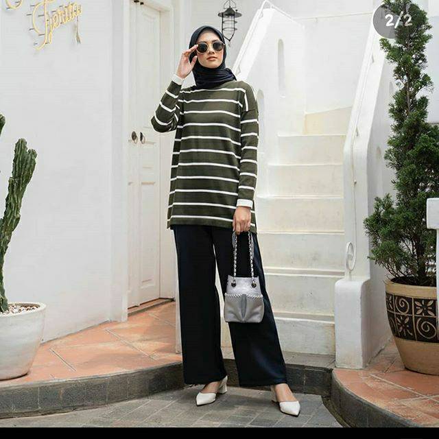 STRIPES COTTON SWEATER BY HEAVEN LIGHTS