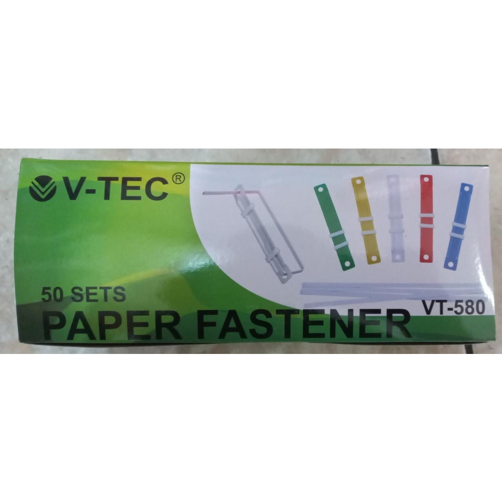 

Acco Putih - Paper Fastener V-TEC VT580 Putih - Pengikat - Penjepit / Paper Fastener vt-580.