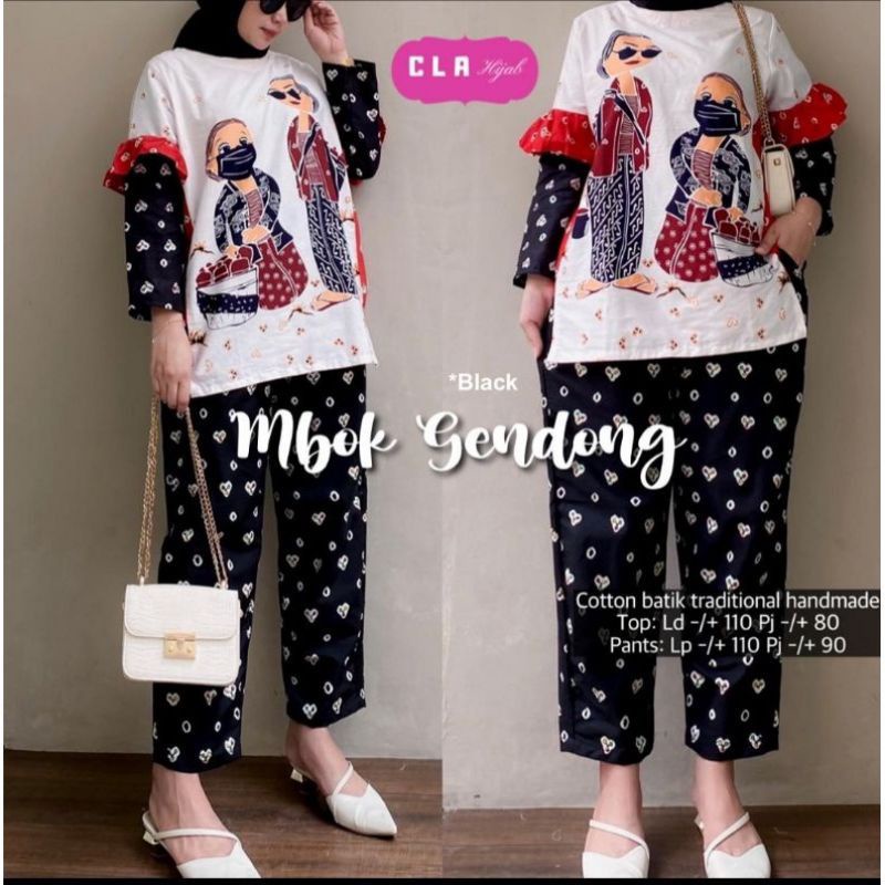 Mbok Gendong Setelan Wanita By Cla Hijab Cimory Tabur  set / Seger Waras Set /  Set Mbok Denok / Set