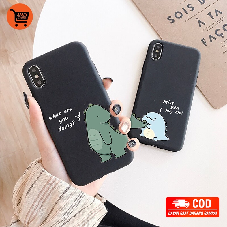 Java Case - Case COUPLE DINO Samsung J1 2016 J2 Pro J3 2016 J4 J5 2016 J6 J7 2016 J2 Prime J7 Prime 