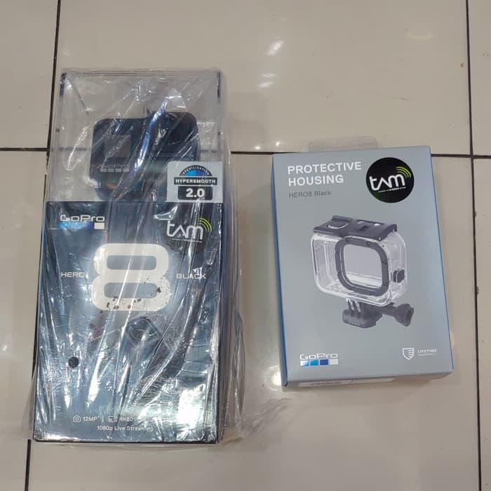"KD" Gopro Hero 8 BLACk Paketan Housing Gopro 8 BLACK Original Resmi