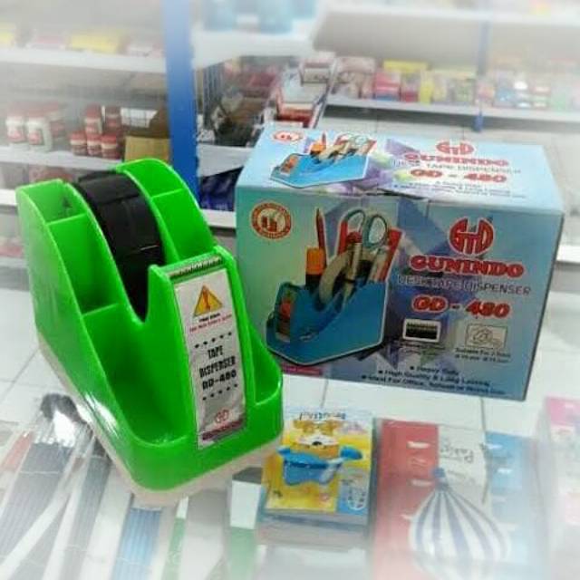 TAPE DISPENSER  ISOLASI/ SELOTIP MULTIFUNGSI TAJAM ANTI KARAT / Stand Cutter