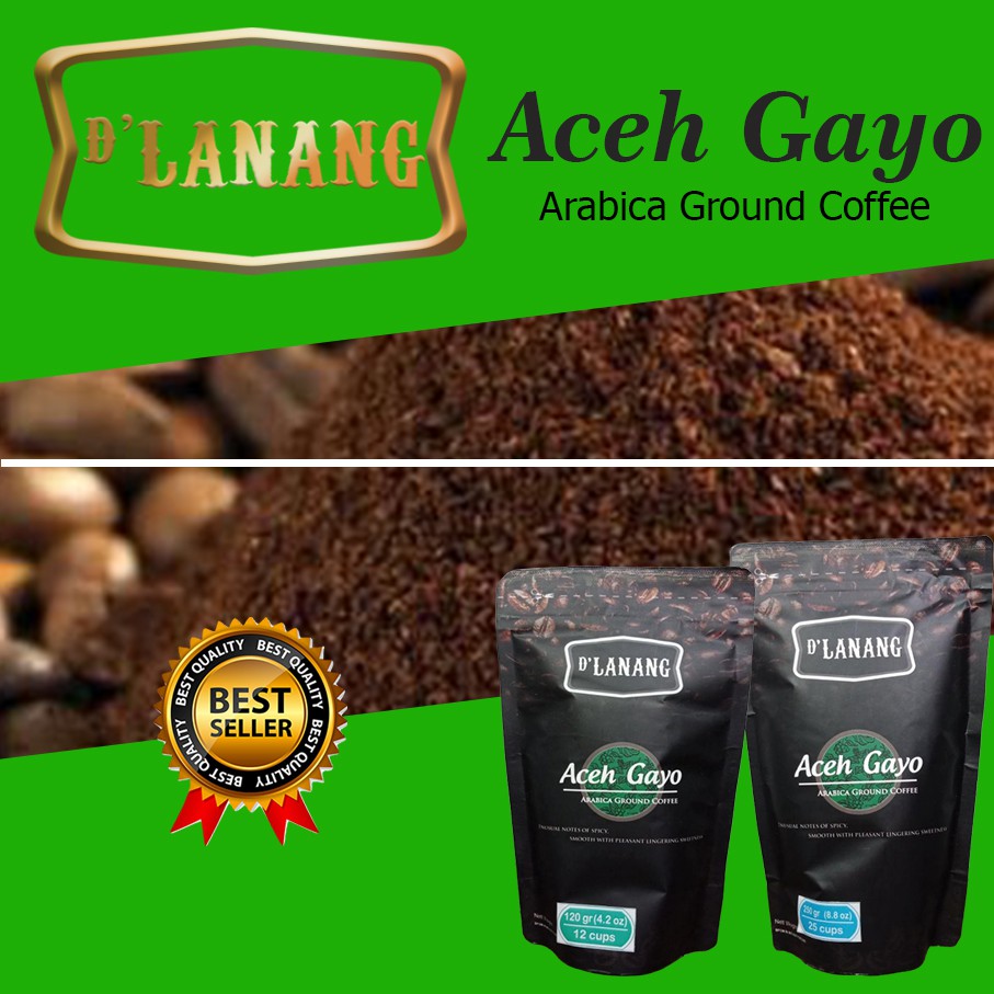 

De Lanang Aceh Gayo Arabica Ground Coffe BPOM Halal