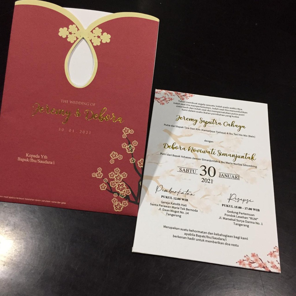 Undangan Pernikahan Hard Cover