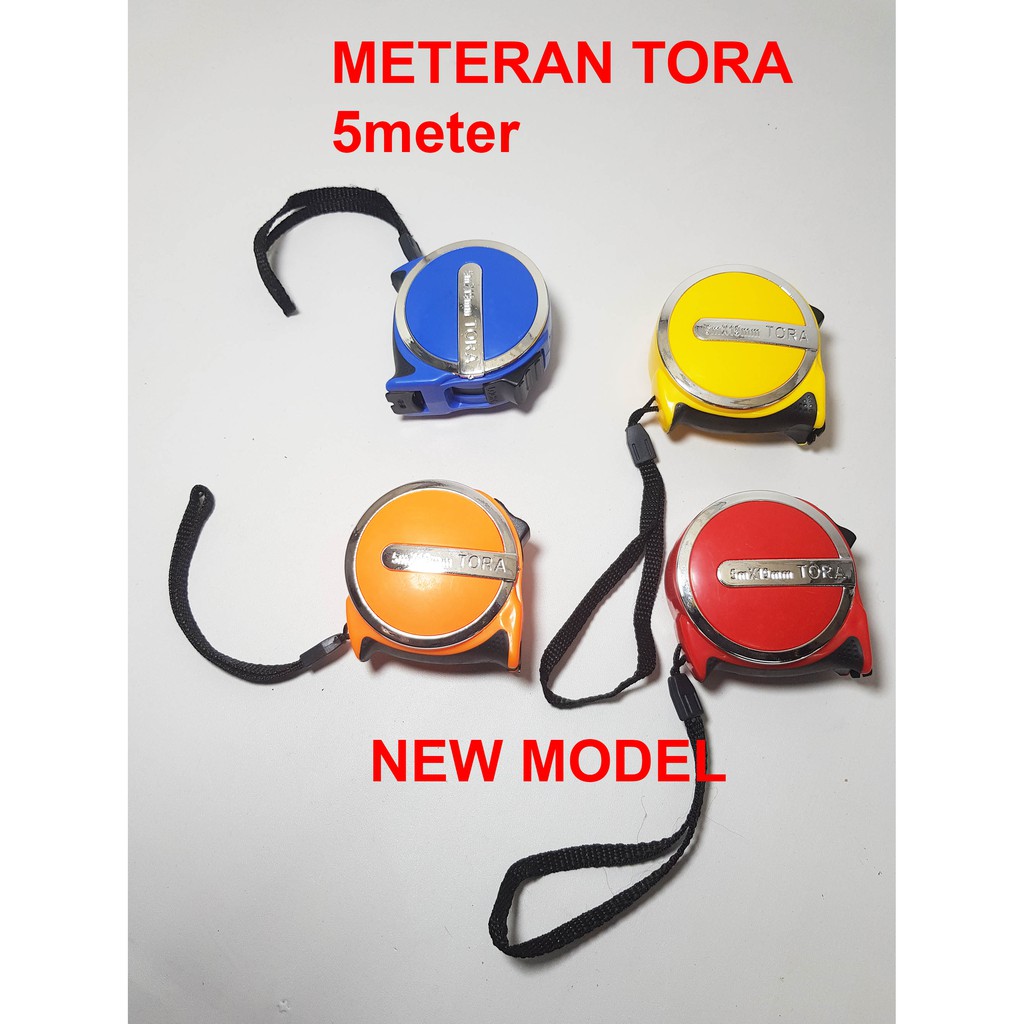 Tora Rol Meteran 5 Meter x 19 mm made taiwan ( tahan di banting )