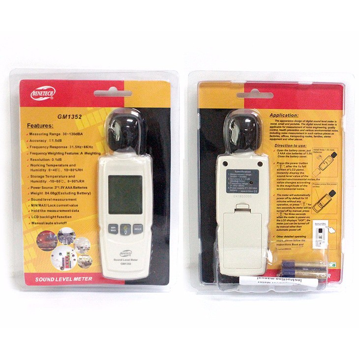 Sound Meter Noise Level Alat Ukur Pengukur Kebisingan Suara Digital