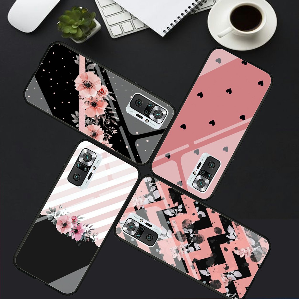 Soft Case Glass Kaca XIAOMI REDMI NOTE 10 PRO TERBARU kesing kaca Case Glass [H48]