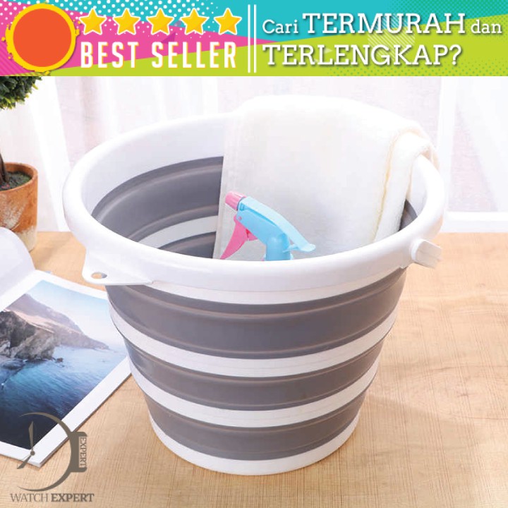 Bisa COD Baskom Ember Lipat Water Bucket Foldable Collapsible 10 Liter - AsyPets ST360