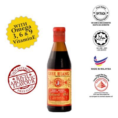 

GHEE HIANG SESAME OIL 330 ML ( MINYAK WIJEN MERK BABY GHEE HIANG ) - STANDAR