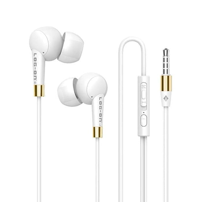 HANDSFREE EARPHONE LOG ON SOFTCANDY X LO-HF550 COMFORTABLE UNIVERSAL MIC