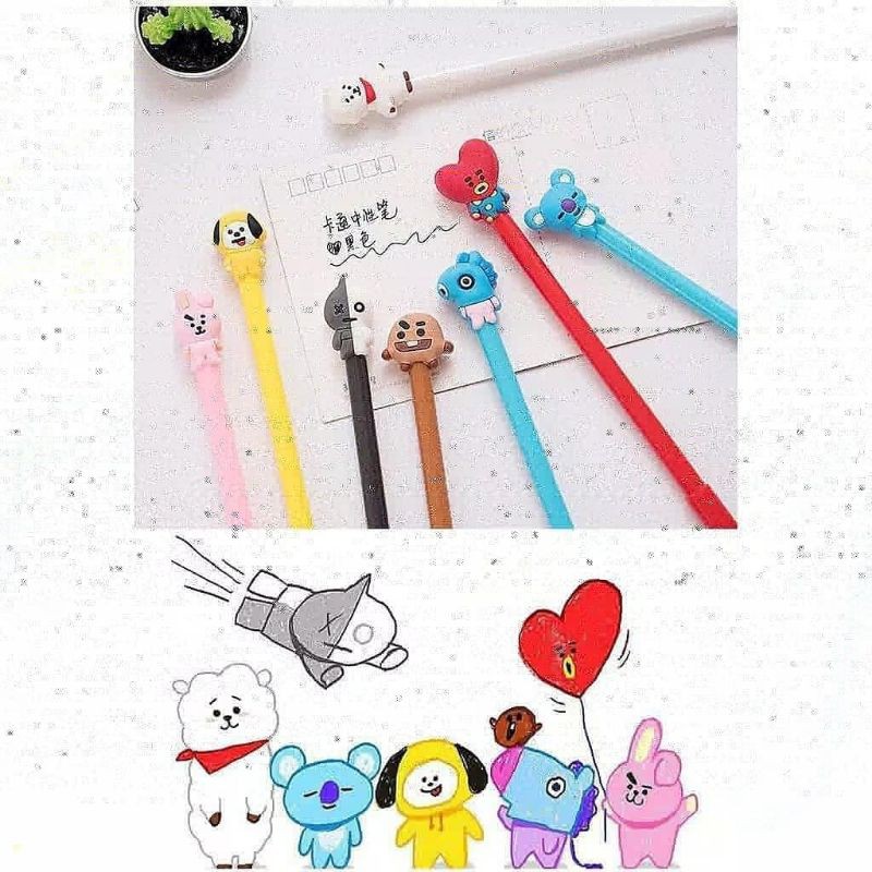

pulpen gel bt21 bts