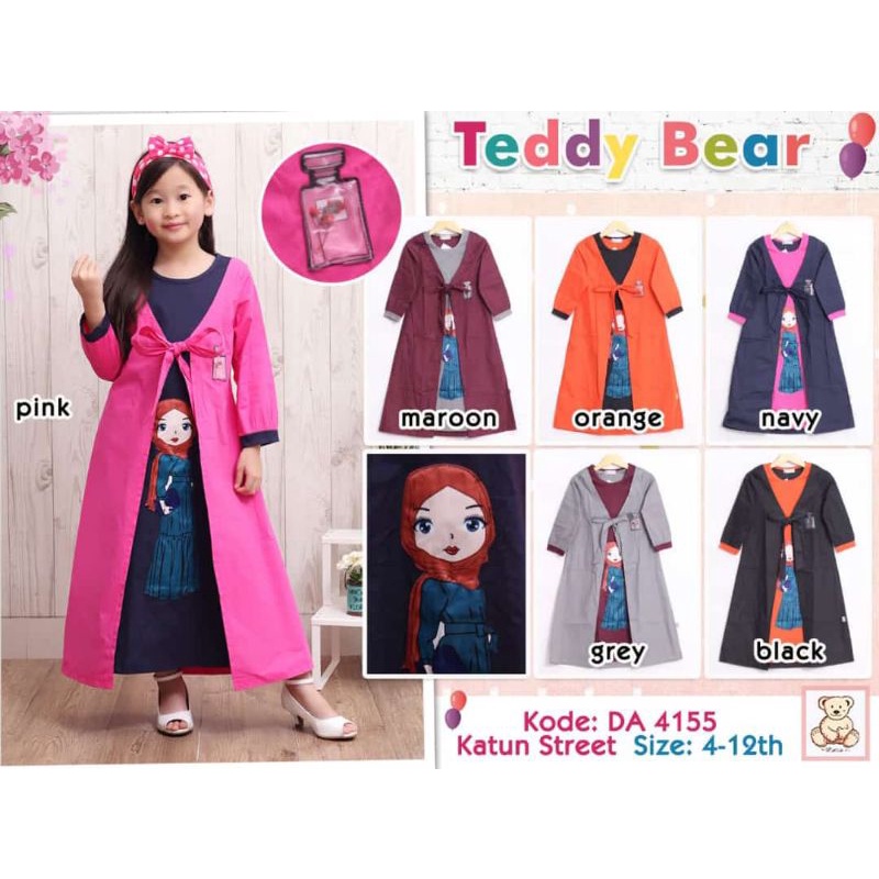 Gamis Anak Teddy Bear 4155