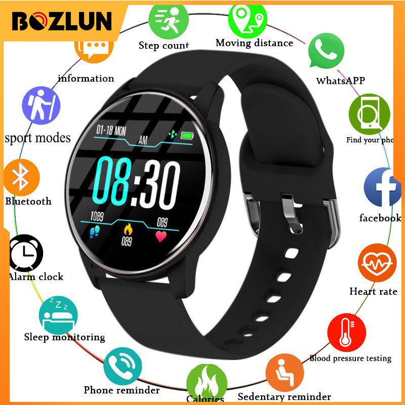 Jam Tangan Cowok pintar ZL01 smart watch 1.3in ips warna layar sentuh aktivitas kebugaran tracker ip
