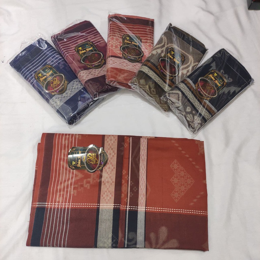 Sarung Pohon Korma Dewasa Platinum Timbul Corak Doby Asli | Sarung Pohon Kurma | Sarung Muslim Pria 