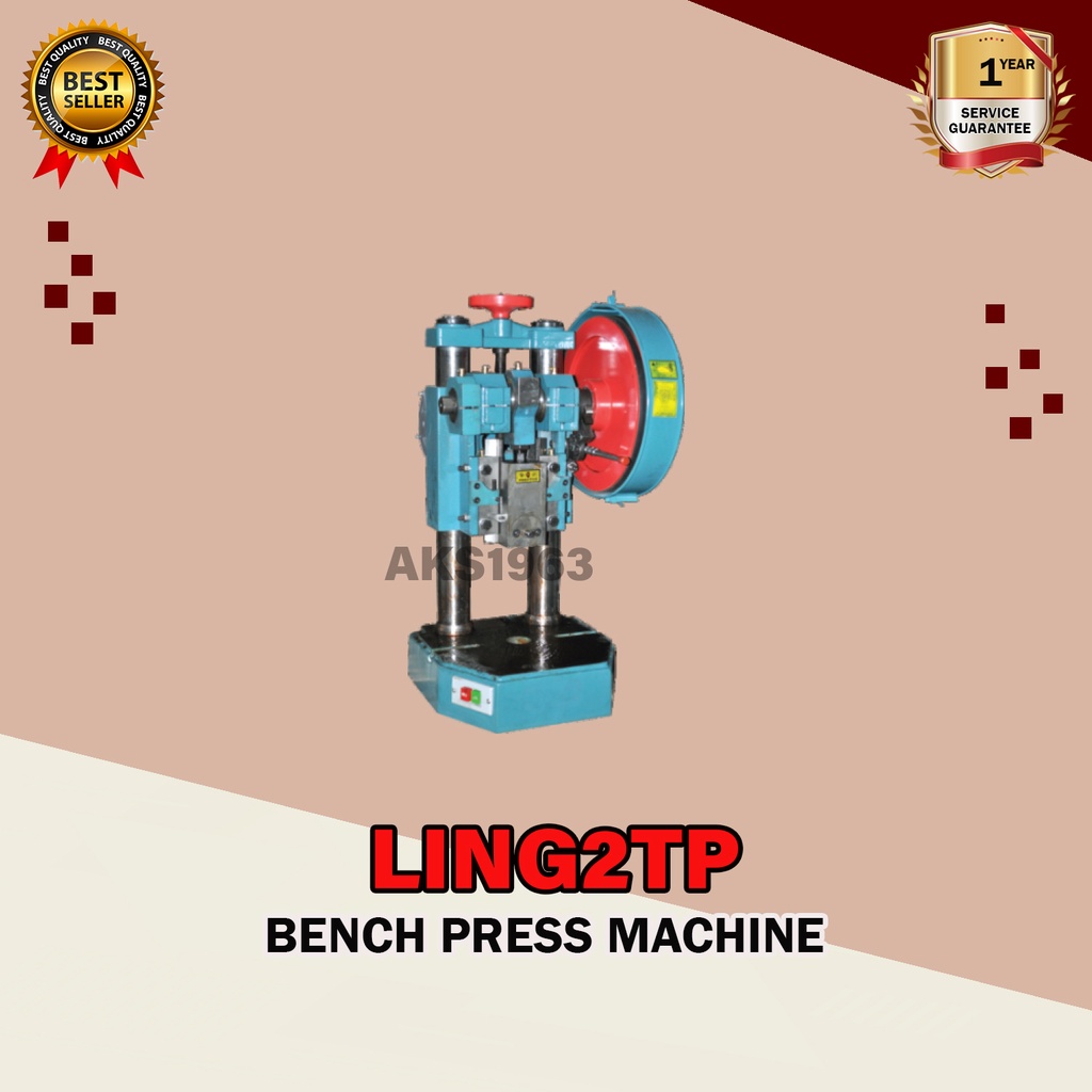 Mesin Pon 2 Ton Bench Press Stamping Machine Type LING2TP
