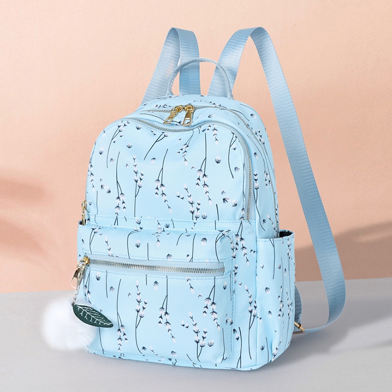 tas ransel wanita import anti air motif bunga hinese backpack cewek korea gendong punggung murah sek