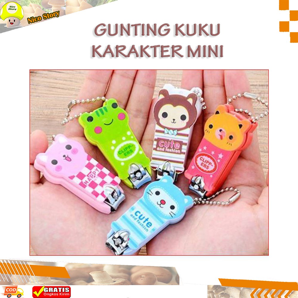 (NCS) Gunting Kuku Karakter Mini Lucu / Cute Nail Clipper Menicure Pedicure / Nail Souvenir