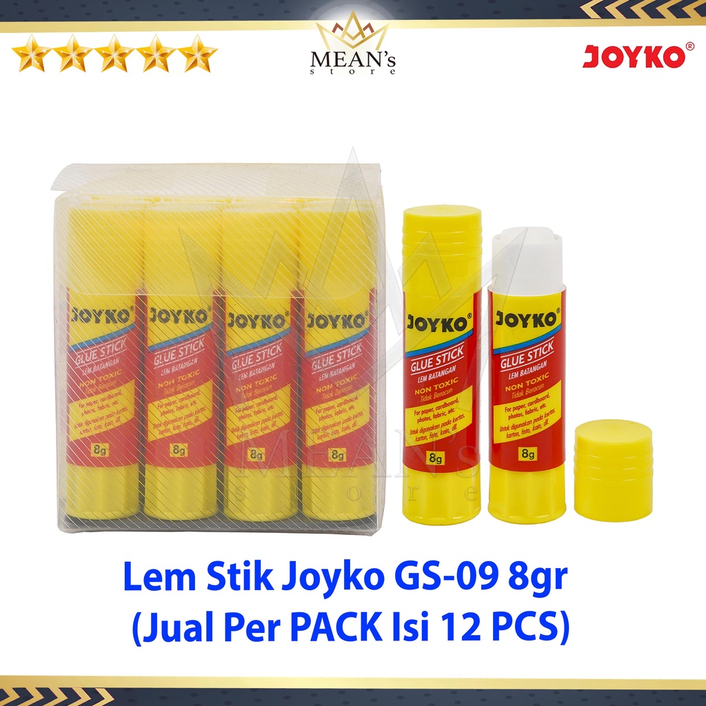 

Lem Stik Joyko 8gr / Lem Putar GS 09 / Glue Stik GS-09 8gr /Lem Kertas