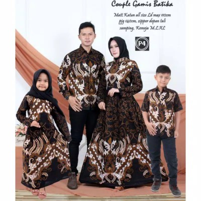 Couple Batik Modern 5 Warna Payet Cerutti Selendang Audi Marisa