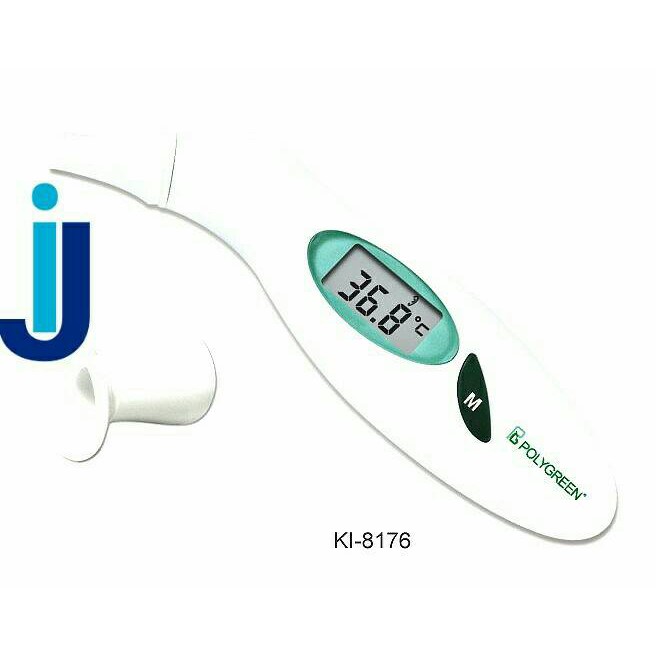 Termometer Infrared Polygreen KI 8176 - Pengukur Suhu Telinga dan Dahi dengan Akurasi Tinggi