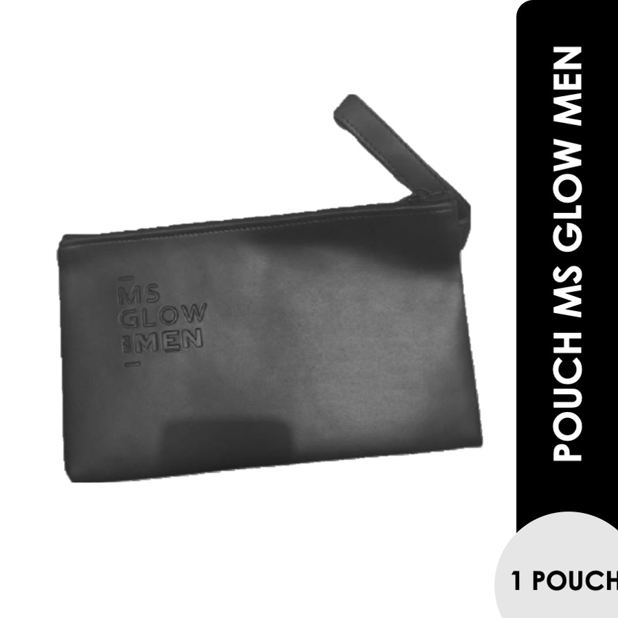 Pouch Ms Glow Abu-Abu &amp; Tote Bag / Tas Skincare / Pouch Ms Glow