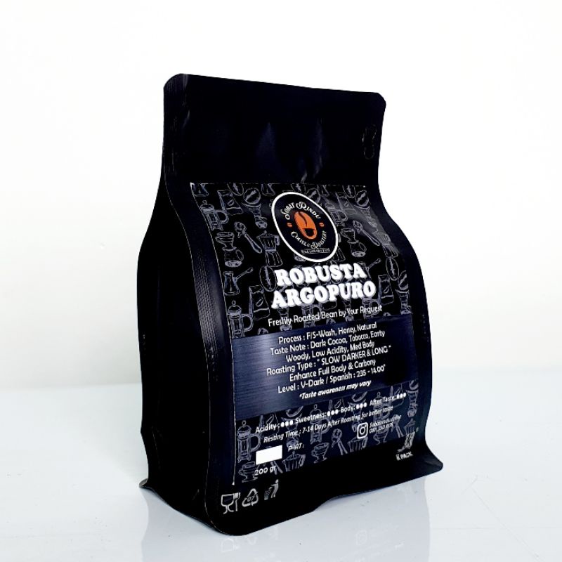 

ROBUSTA JAVA ARGOPURO ROASTED BEAN COFFEE KOPI BIJIAN GILING BUBUK