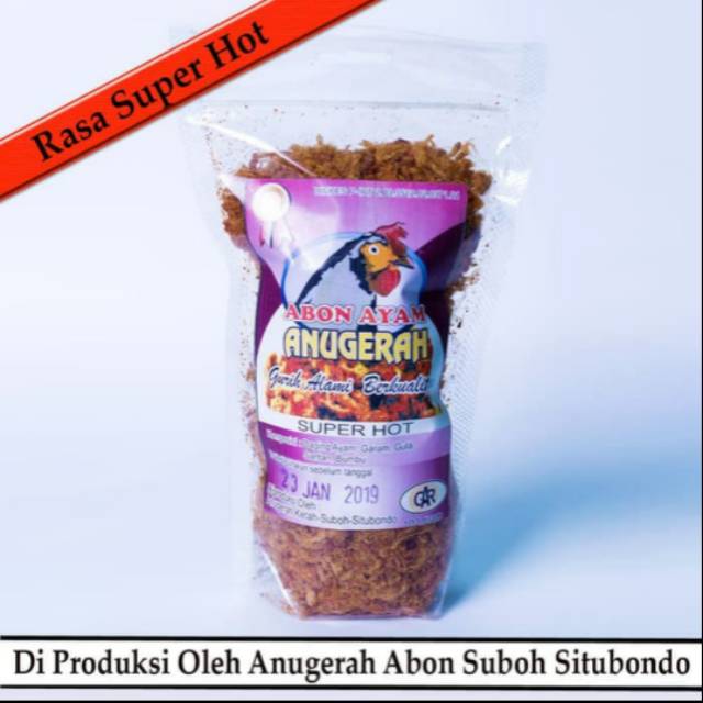 Jual Abon Ayam Asli Rasa Pedas Gr Shopee Indonesia