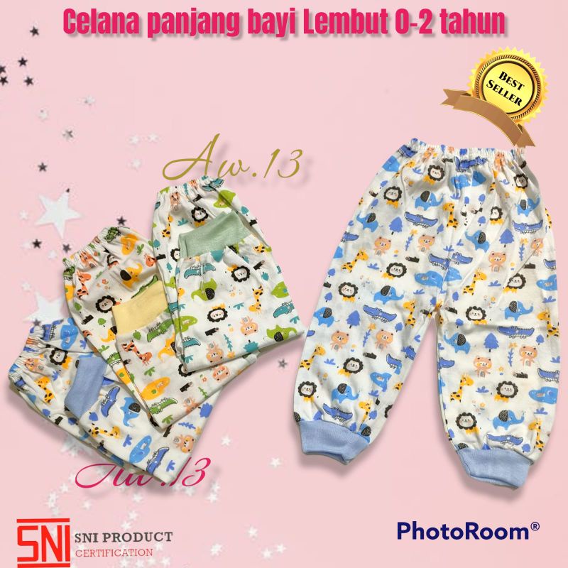 [1/2Lusin] PROMO || CELANA PANJANG BAYI || Newborn || Perlengkapan bayi baru lahir || Ukuran S M L X