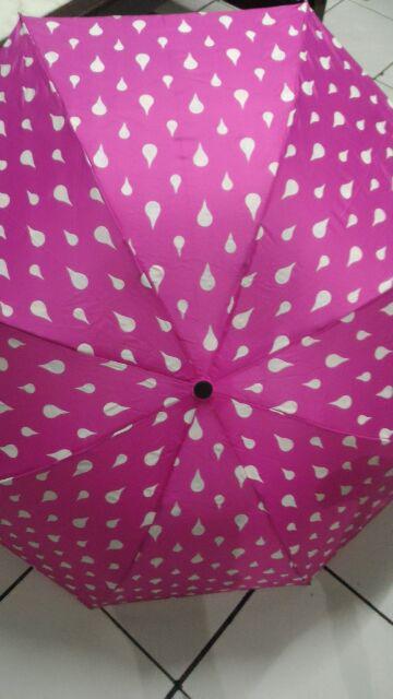 Jktumbrella / Payung Lipat 3 Dimensi Rintik Hujan / Grc - 3706
