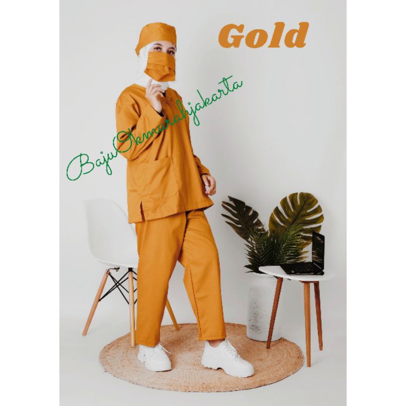 Baju OK / Baju Jaga Warna GOLD