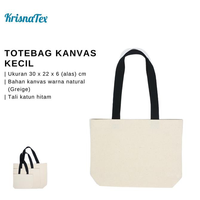 Tote Bag Kanvas Kecil ( Lunch Bag Canvas )