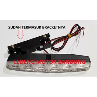 DRL Grill 6 Mata LED Lampu  Variasi  Motor Mobil  Stand by 