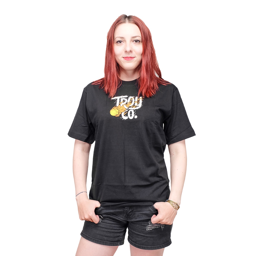 Troy Company T-Shirt Kaos Hitam MT 1754