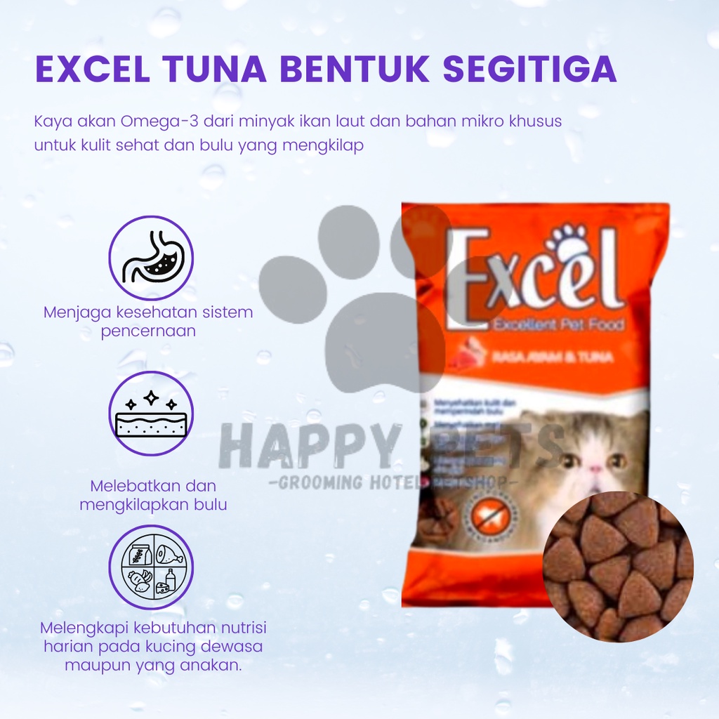 EXCEL TUNA 500 GR BENTUK IKAN SEGITIGA DONAT