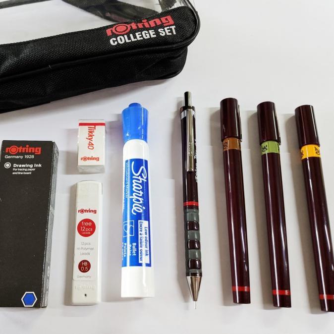 

Rotring Rapido Isograph College Set 0.1/0.3/0.5 Eco Pack