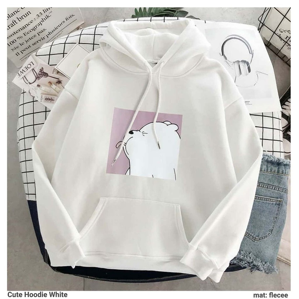 Cute Hoodie Cewek Terbaru l Sweater Hoodie Wanita Tebah Kpop