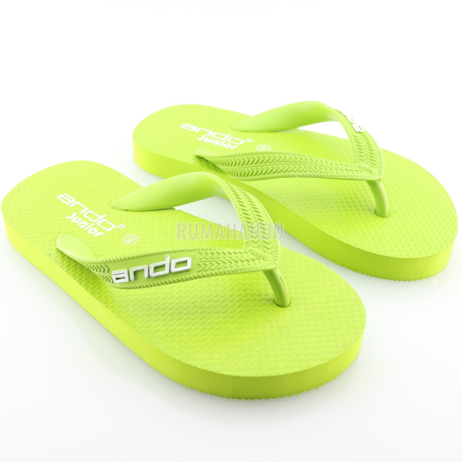 Ando Hawaii Basic Lime - Sandal Jepit Anak Kecil dan Anak Besar Ando Surabaya